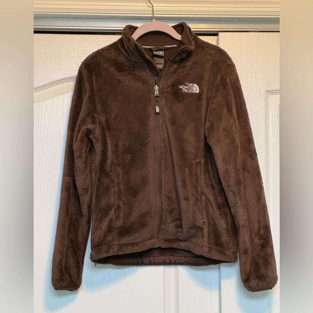 North face fuzzy jacket.